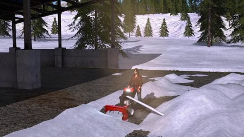 Snow blower MTD SMART ME61 v1.0 MOD - Farming Simulator 2019 / 19 mod