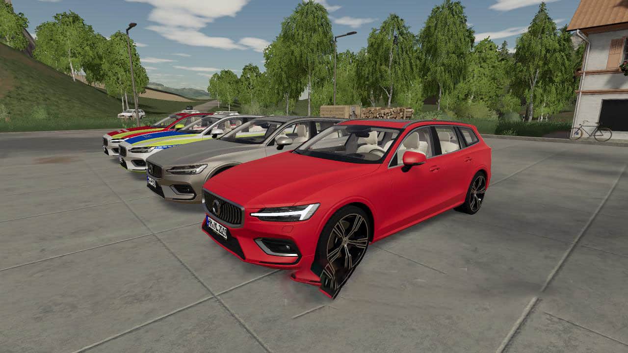 Volvo V60 Car v1.2.2 Mod Farming Simulator 2019 / 19 mod