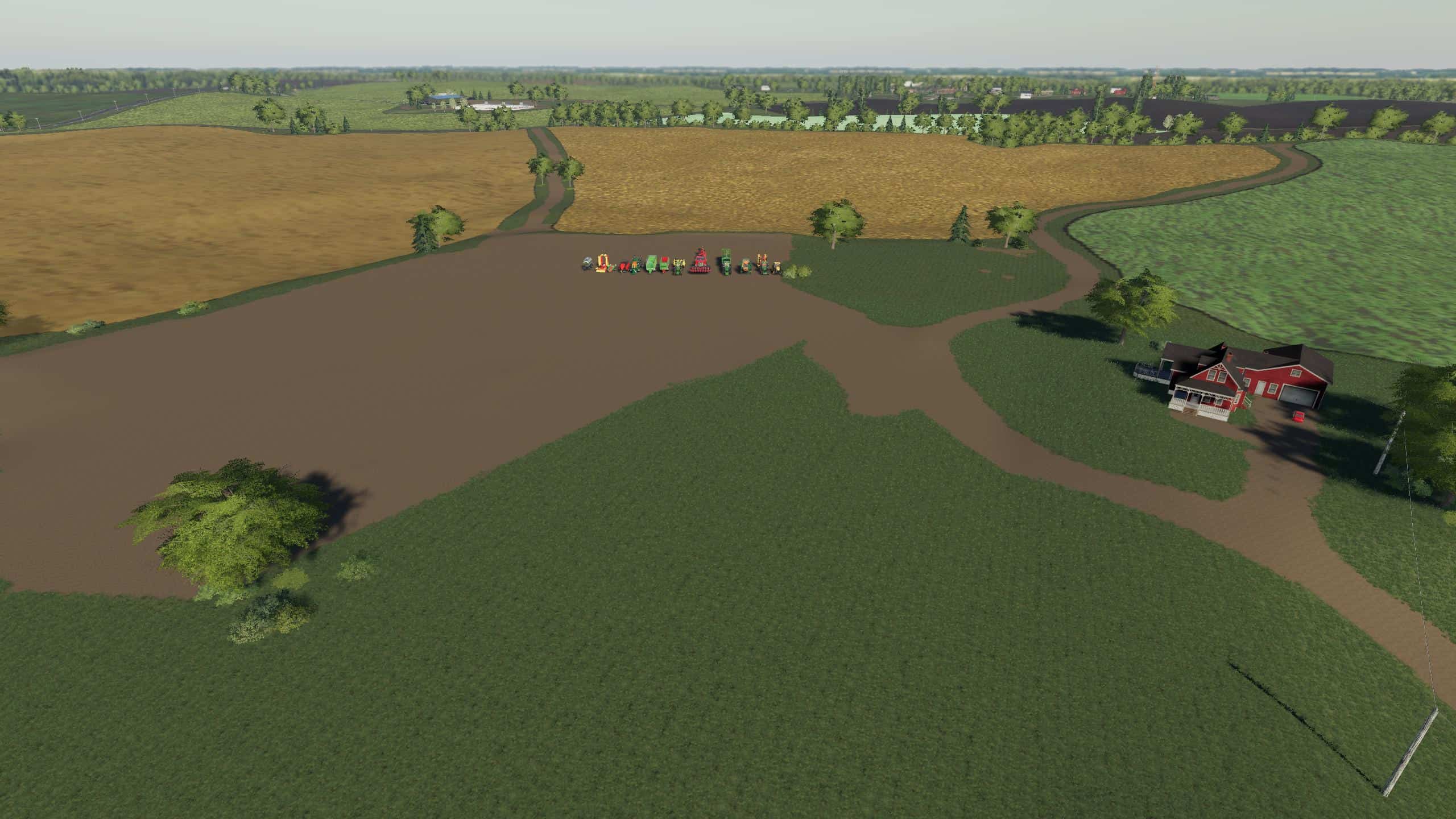 Clover Creek plus 12 crops v1.0 Map - Farming Simulator 2022 / 19 mod.