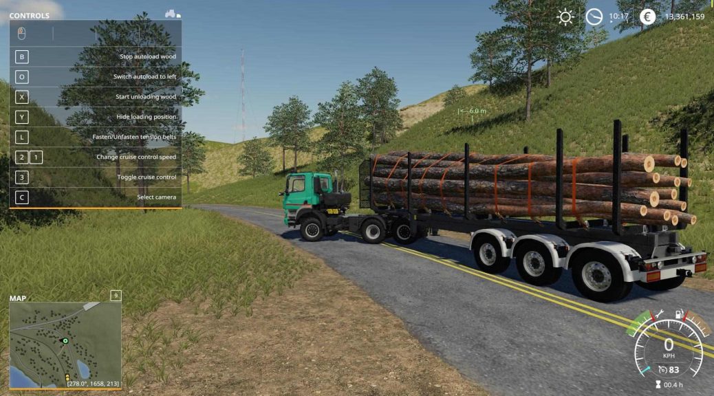 Timber Runner Wide With Autoload Wood v1.1 Mod - Farming Simulator 2019