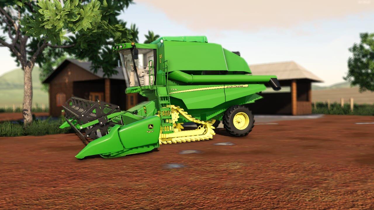 john deere ride on combine