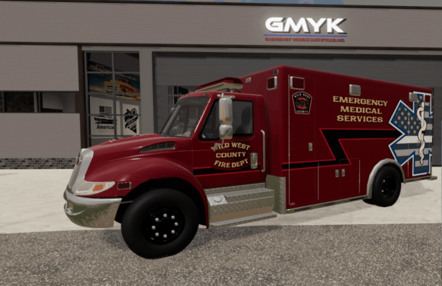 IH Durastar Ambulance Mod Farming Simulator 2022 / 19 mod