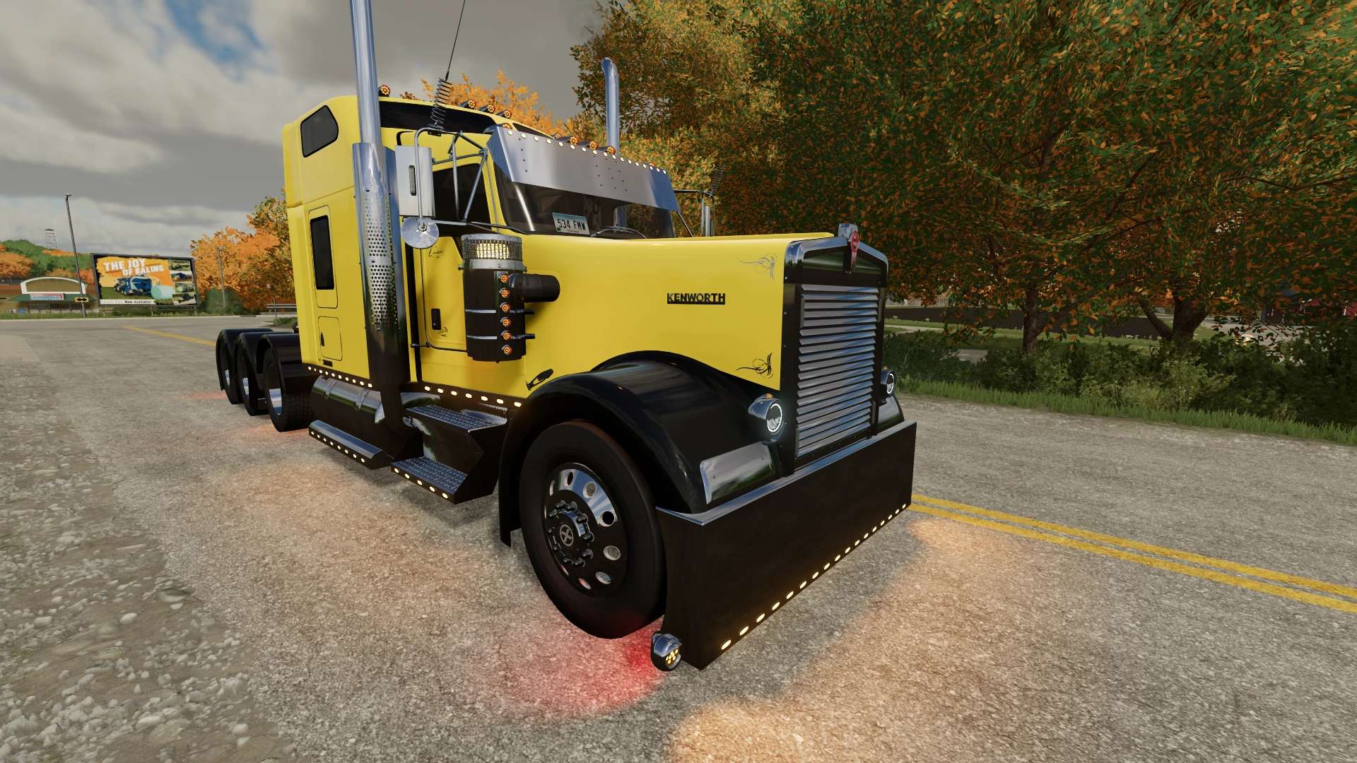 Kenworth W900L Custom v3.5.0.0 Mod Farming Simulator 2022 / 19 mod