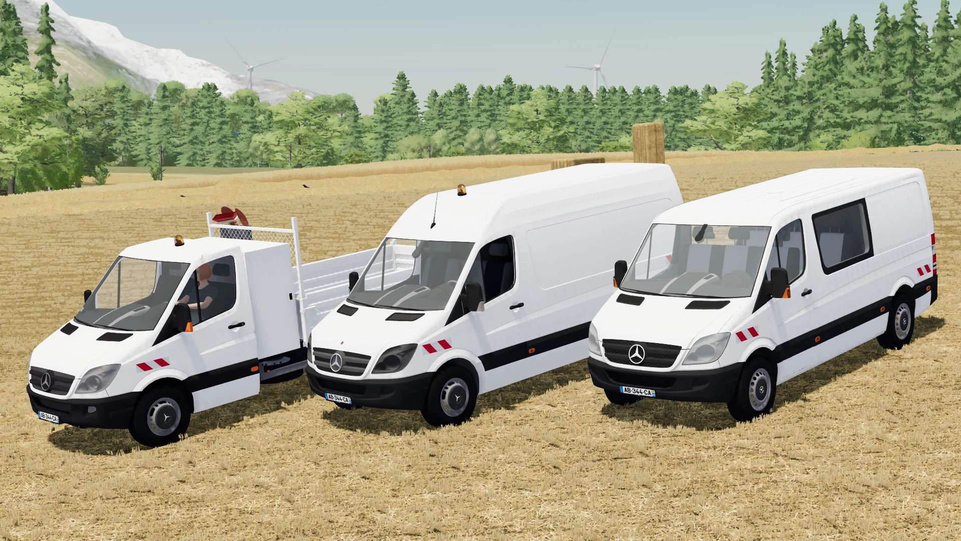 Mercedes Benz Sprinter Cars Pack v1.0.0.0 Car Farming Simulator 2022