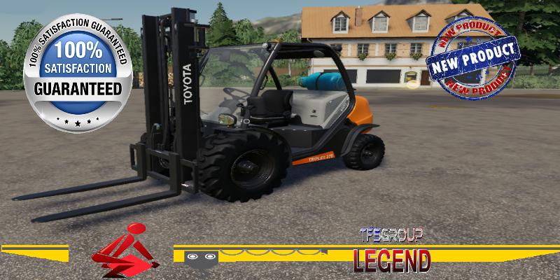 Gpl Toyota Forklift V1 5 Fs 19 Farming Simulator 2019 19 Mod