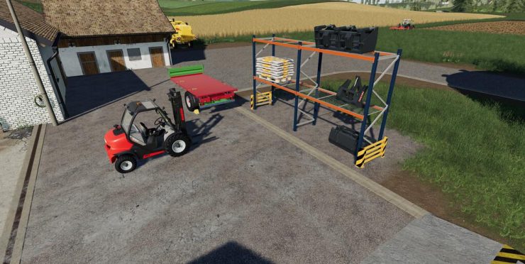 Pallet Rack v1.0 FS19 - Farming Simulator 2022 / 19 mod