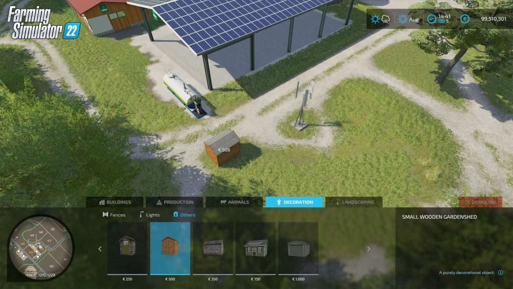 Farming Simulator 22 features a new and improved build mode 