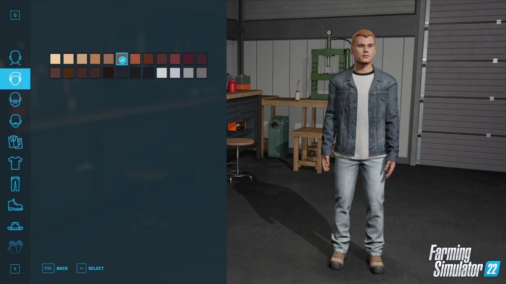 Look at the new character creator in FS22! 