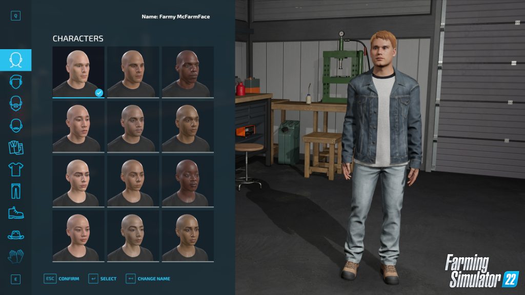 Look at the new character creator in FS22! 