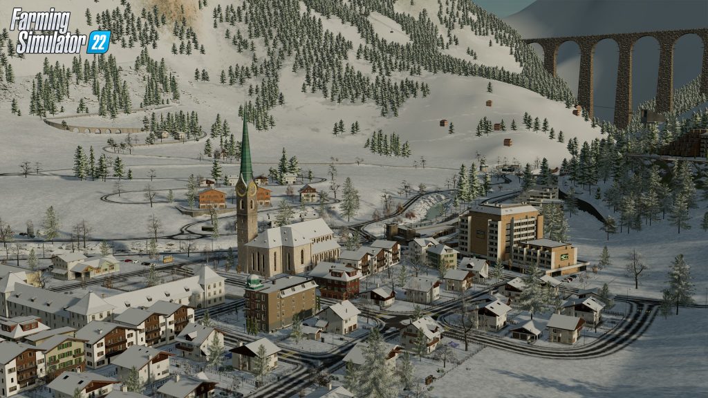 Erlengrat alpine map in FS22 (screenshots) 